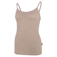 Boru Bamboo 2-pack dames spaghetti hemd - Hemdjes dames - Zwarte en witte hemdjes met smalle bandjes - M - Huidskleur - Top - Singlet - M - M - M - thumbnail