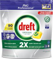 Vaatwastabletten Dreft All-in-1 professional lemon 90 stuks - thumbnail