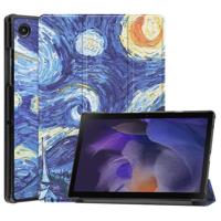3-Vouw sleepcover hoes - Samsung Galaxy Tab A8 (2021) - Van Gogh Sterrennacht - thumbnail