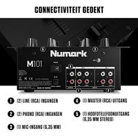 Numark M101 Total Black 2-kanaals scratch mixer - thumbnail