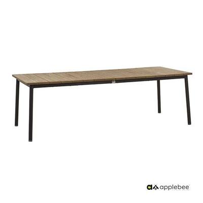 Apple Bee | Tuintafel Milou 240 x 100 cm | Teak-Black