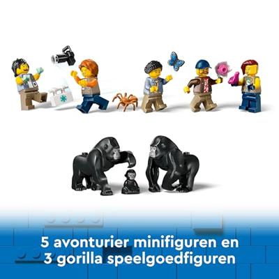 LEGO city 60437 jungleonderzoekers: helikopter bij de basis - thumbnail