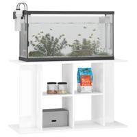 VidaXL Aquariumstandaard 100x40x60 cm bewerkt hout hoogglans wit - thumbnail
