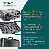 Mantona Outdoor fotoprint Beschermkoffer L (geschikt voor DSLR camera, GoPro Actioncam, Fotoapparatuur en nog veel meer., Maat L, waterdicht, schokbestendig, stofdicht) zwart - thumbnail