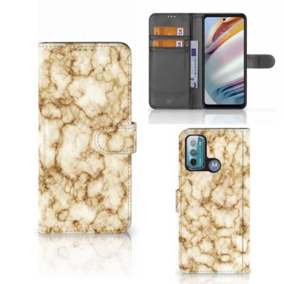 Motorola Moto G60 | Bookcase | Marmer Goud