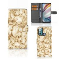 Motorola Moto G60 | Bookcase | Marmer Goud - thumbnail