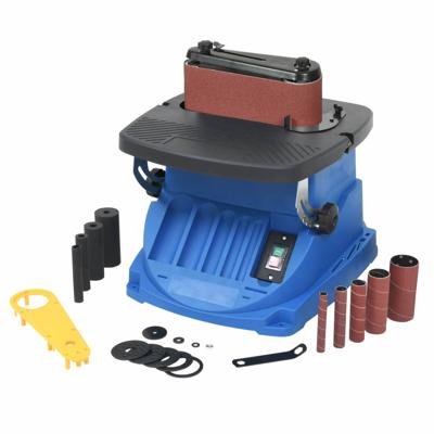 vidaXL Spil- en bandschuurmachine oscillerend 450 W blauw vidaXL Spil- en bandschuurmachine oscillerend 450 W blauw