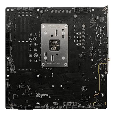 Micro Star International Computer B650M PROJECT ZERO Moederbord Socket AMD AM5 Vormfactor Micro-ATX Moederbord chipset AMD® B650