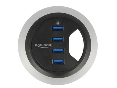 Delock 62868 Hub voor in het bureau 4-poorts USB 5 Gbps Delock 62868 Hub voor in het bureau 4-poorts USB 5 Gbps