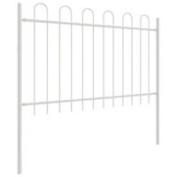 Tuinhek 3 pcs Wit 5,1 x 1 m Poedercoating staal - thumbnail