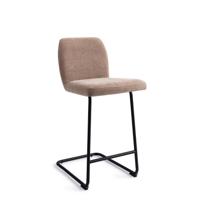 Jesper Home Barstoel 'Ikata' Arch Black, kleur Mocha Mist (zithoogte 65cm) - thumbnail