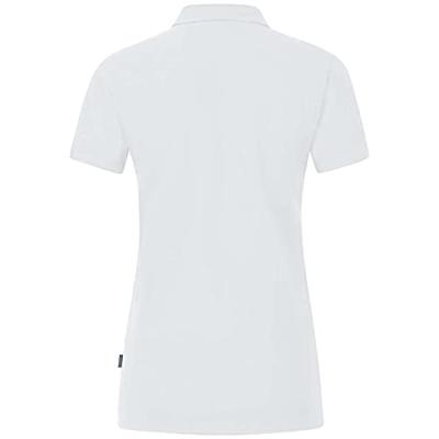 JAKO C6321D Polo Organic Stretch Dames - Wit - 44 JAKO C6321D Polo Organic Stretch Dames - Wit - 44