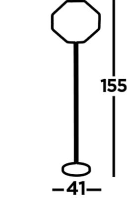 Searchlight Zwarte schemerlampWicker - EU11202-1BK