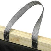 Siena Garden TAUNUS TANUSSLIM 50 Plantenbak Dennenhout, Vlies Natuur, Zwart - thumbnail