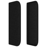 Boxspring met matras stof zwart 160x200 cm - thumbnail