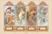 Pyramid Mucha 4 Seasons Poster 91,5x61cm - thumbnail