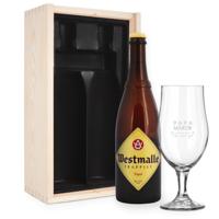 Bierpakket met gegraveerd glas - Westmalle Tripel - thumbnail
