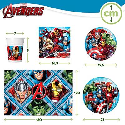 Set feestartikelen The Avengers 66 Onderdelen