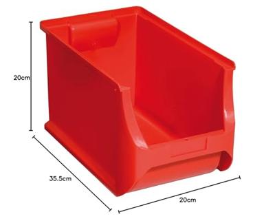 Allit 456281 Zichtbak ProfiPlus 4H (b x h x d) 205 x 200 x 355 mm Rood 1 stuk(s)