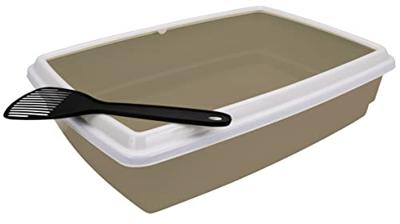 Agrobiothers Kattenbak met rand en schep 44x34x11 cm