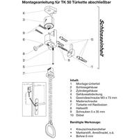 Basi 6500-0011 Deurketting afsluitbaar Zilver - thumbnail