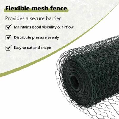 VidaXL Afrasteringspaal groen 25 x 0,5 m (13 mm gaas) staal