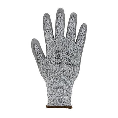 Asatex Snijbestendige handschoen | maat 10 grijs/grijs | EN 388 PSA-categorie II | HDPe met polyurethaan | 10 paar - 3711E/10 3711E/10
