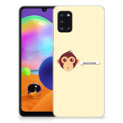 Samsung Galaxy A31 Telefoonhoesje met Naam Monkey Samsung Galaxy A31 Telefoonhoesje met Naam Monkey