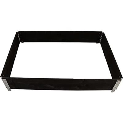 Siena Garden R12001-4BK-GBX Hoogbeet stapelbaar, 120 x 80 x 19,5 cm, zwart 1 stuk(s)