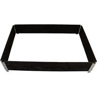 Siena Garden R12001-4BK-GBX Hoogbeet stapelbaar, 120 x 80 x 19,5 cm, zwart 1 stuk(s) - thumbnail