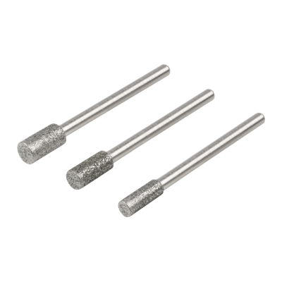 Wolfcraft diamantslijpstift-set | cilindervormig | 3-delig | 1 set - 5987000