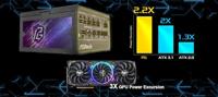 Asrock Phantom Gaming PG-1000G power supply unit 750 W 20+4 pin ATX ATX Zwart - thumbnail