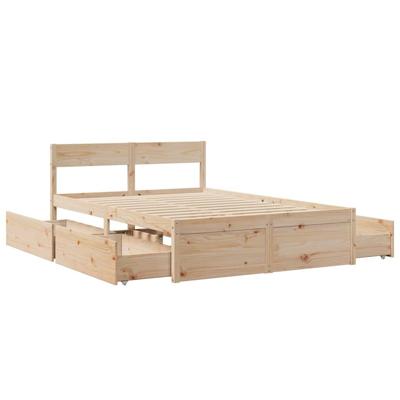 Bedframe zonder matras massief grenenhout 140x190 cm Bedframe zonder matras massief grenenhout 140x190 cm