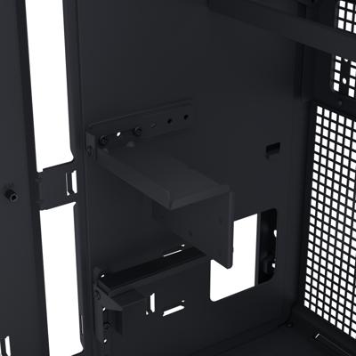 ASUS prime ap303 - mesh panel midi tower behuizing (zwart | 2x usb-a | 1x usb-c)