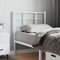 Hoofdbord 75 cm metaal wit - thumbnail