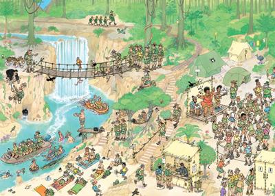 Jan Van Haasteren legpuzzel - de jungletocht, 1000st.