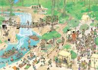 Jan Van Haasteren legpuzzel - de jungletocht, 1000st. - thumbnail