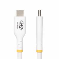 StarTech.com 3m USB-C Laadkabel, Wit, USB-IF Gecertificeerde USB Kabel, 240W PD EPR, USB 2.0 Type-C Laptop Laadkabel, M/M - thumbnail