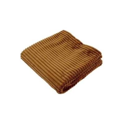 Boudoir deken - DOMIVA - Karamel - 75 x 100 cm - Corduroy, zacht en warm