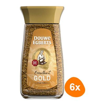 Douwe Egberts - Gold oploskoffie - 6x 200g Douwe Egberts - Gold oploskoffie - 6x 200g