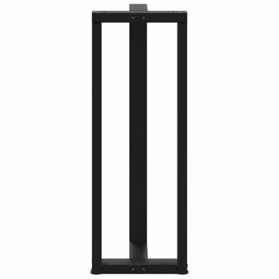 Bartafelpoten 2 st T-vormig 50x35x(110-111) cm staal zwart