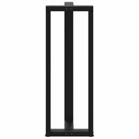 Bartafelpoten 2 st T-vormig 50x35x(110-111) cm staal zwart - thumbnail