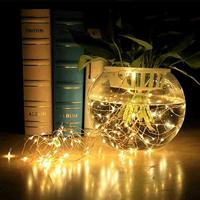 Solar lichtsnoer twinkle met 300 leds in koperdraad - thumbnail