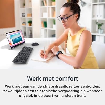 DELL KB500 toetsenbord Kantoor RF Draadloos QWERTY US International Zwart - thumbnail