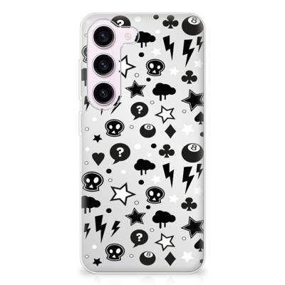 Silicone Back Case Samsung Galaxy S23 Silver Punk