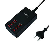 LogiLink compatible Table Charger Netzteil - 8 x 4-poliger USB Typ A - 44 Watt - thumbnail