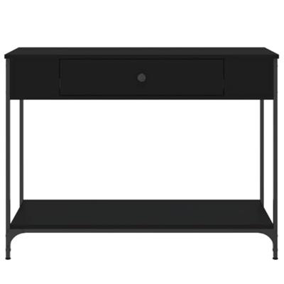 Wandtafel 100x34,5x75 cm bewerkt hout zwart