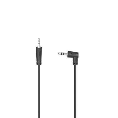 Hama Audiokabel, 3,5mm jack 90 graden - 3,5mm jack, stereo, 1,5 m Mini jack kabel Zwart Hama Audiokabel, 3,5mm jack 90 graden - 3,5mm jack, stereo, 1,5 m Mini jack kabel Zwart