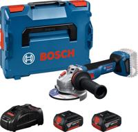 Bosch Blauw GWS 18V-11 Accu Haakse Slijper | Inclusief 2x GBA 18V 5,0 Ah & GAL 1880 CV Lader - 06019N4103 - thumbnail