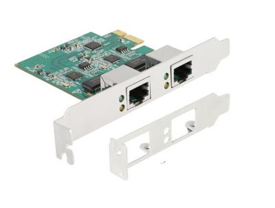 Delock 88101 PCI Express x1-kaart naar 2 x RJ45 2,5 Gigabit LAN RTL8125 Delock 88101 PCI Express x1-kaart naar 2 x RJ45 2,5 Gigabit LAN RTL8125